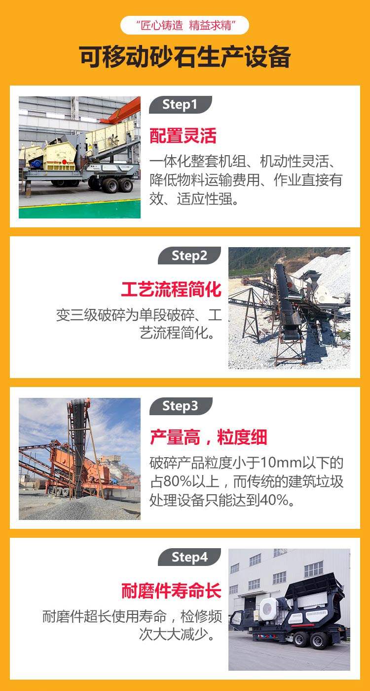 移動碎沙機工作優(yōu)勢 移動碎沙機工作優(yōu)勢