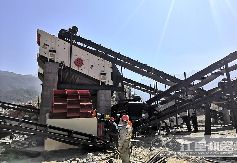 紅星機器客戶洗砂生產線現場實拍 紅星機器客戶洗砂生產線現場實拍